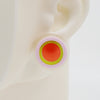Asymmetrical Concentric Circle #A005 Earrings