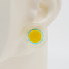 Asymmetrical Concentric Circle #A005 Earrings