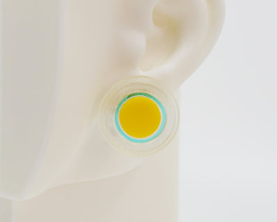 Asymmetrical Concentric Circle #A005 Earrings