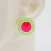 Asymmetrical Concentric Circle #A006 Earrings