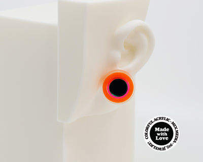 Asymmetrical Concentric Circle #A006 Earrings