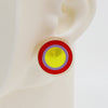 Asymmetrical Concentric Circle #A007 Earrings