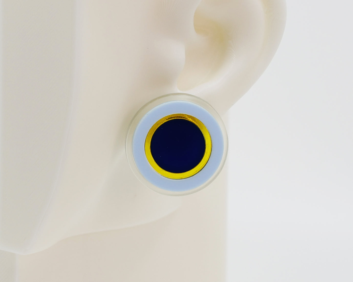 Asymmetrical Concentric Circle #A007 Earrings