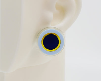 Asymmetrical Concentric Circle #A007 Earrings