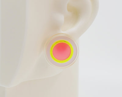 Asymmetrical Concentric Circle #A008 Earrings
