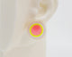 Asymmetrical Concentric Circle #A008 Earrings