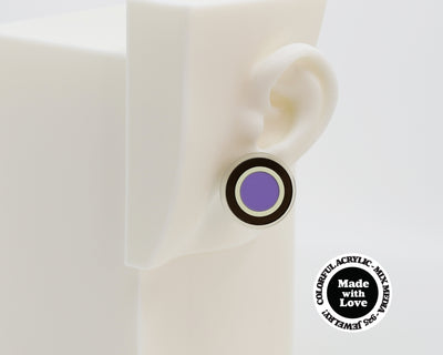 Asymmetrical Concentric Circle #A008 Earrings