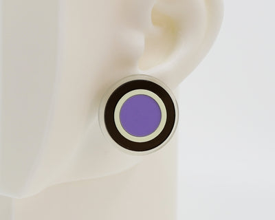 Asymmetrical Concentric Circle #A008 Earrings