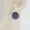 Asymmetrical Concentric Circle #A009 Earrings