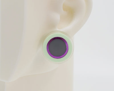 Asymmetrical Concentric Circle #A009 Earrings