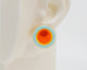 Asymmetrical Concentric Circle #A010 Earrings
