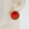 Asymmetrical Concentric Circle #A010 Earrings