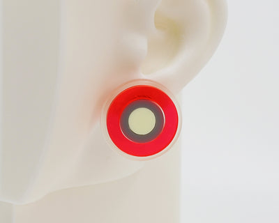 Asymmetrical Concentric Circle #A011 Earrings