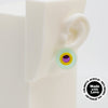 Asymmetrical Concentric Circle #A011 Earrings