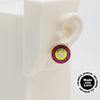 Asymmetrical Concentric Circle #A012 Earrings