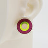 Asymmetrical Concentric Circle #A012 Earrings