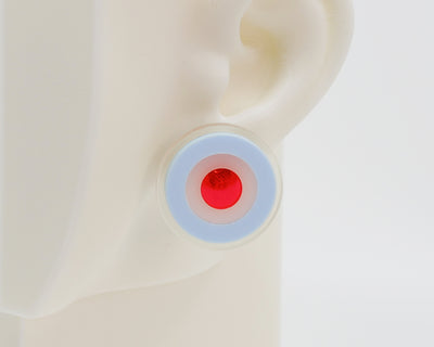 Asymmetrical Concentric Circle #A013 Earrings
