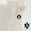 Asymmetrical Concentric Circle #A014 Earrings