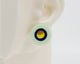 Asymmetrical Concentric Circle #A014 Earrings