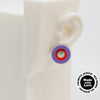 Asymmetrical Concentric Circle #A014 Earrings