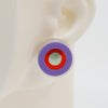 Asymmetrical Concentric Circle #A014 Earrings