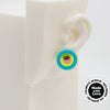 Asymmetrical Concentric Circle #A015 Earrings