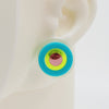 Asymmetrical Concentric Circle #A015 Earrings