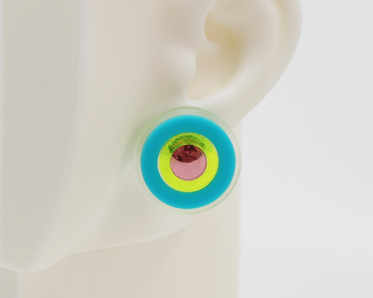 Asymmetrical Concentric Circle #A015 Earrings