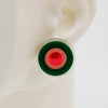 Asymmetrical Concentric Circle #A016 Earrings