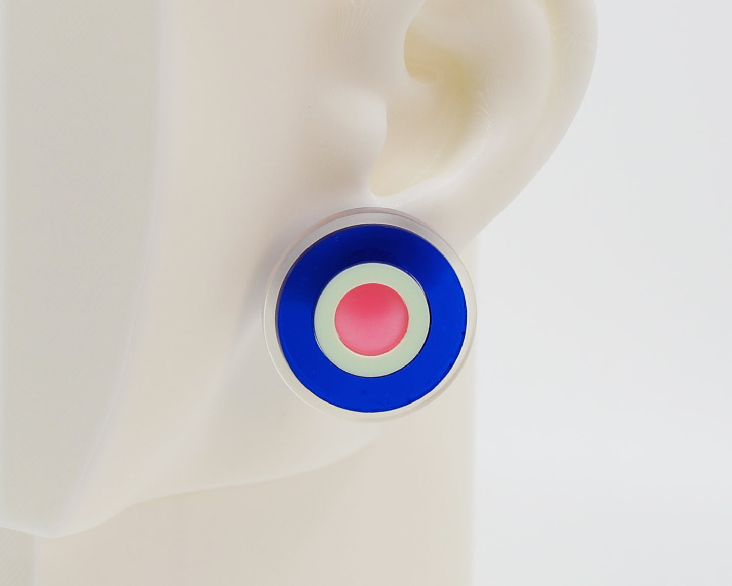 Asymmetrical Concentric Circle #A016 Earrings