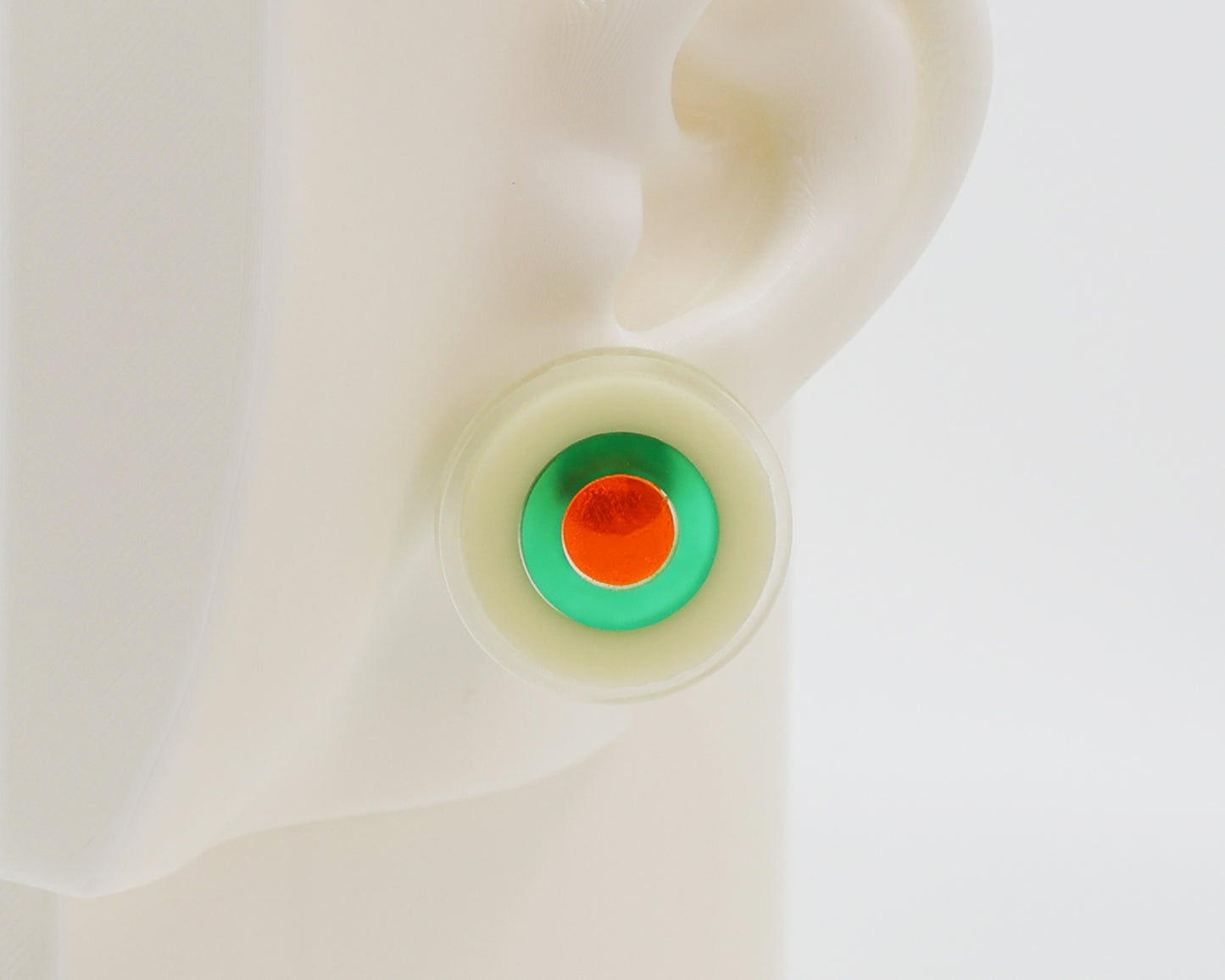 Asymmetrical Concentric Circle #A017 Earrings