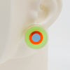 Asymmetrical Concentric Circle #A017 Earrings