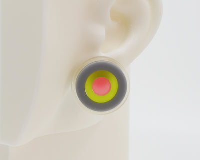 Asymmetrical Concentric Circle #A018 Earrings