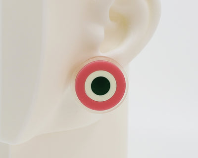 Asymmetrical Concentric Circle #A018 Earrings