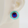Asymmetrical Concentric Circle #A019 Earrings