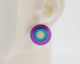 Asymmetrical Concentric Circle #A019 Earrings