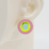 Asymmetrical Concentric Circle #A020 Earrings