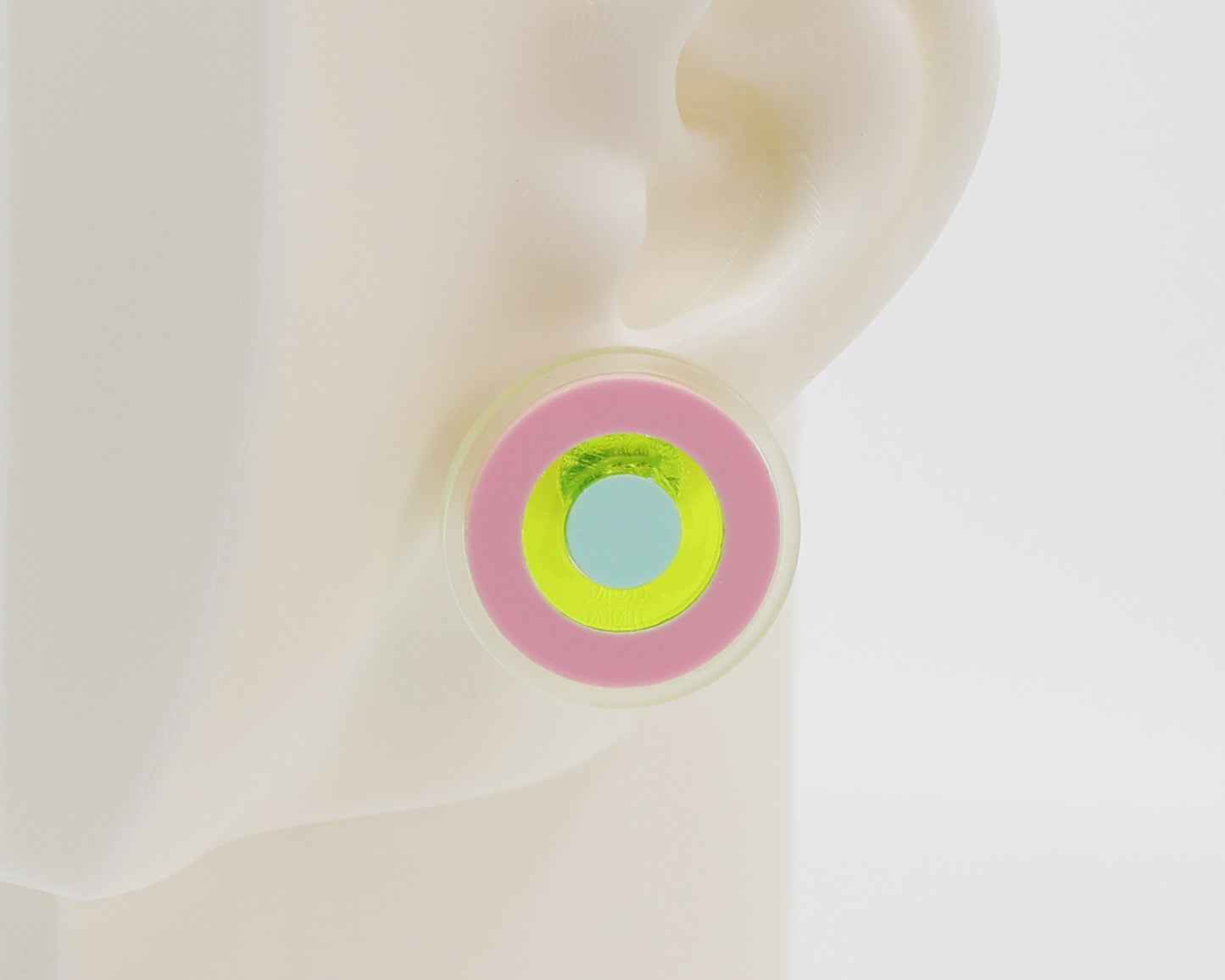Asymmetrical Concentric Circle #A020 Earrings