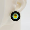Asymmetrical Concentric Circle #A020 Earrings