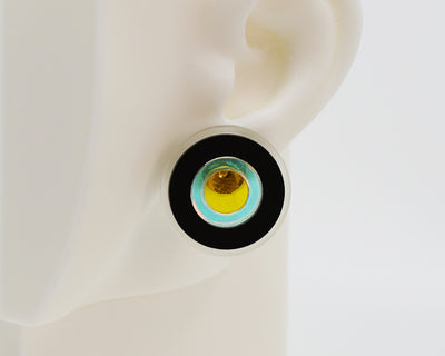 Asymmetrical Concentric Circle #A020 Earrings