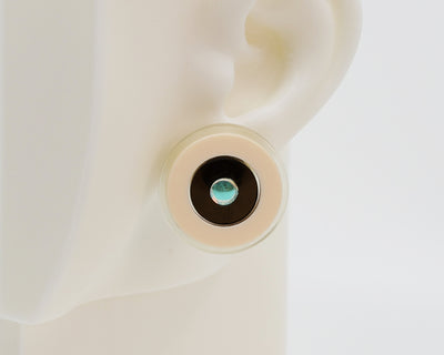 Asymmetrical Concentric Circle #A022 Earrings