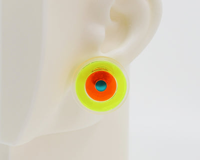 Asymmetrical Concentric Circle #A023 Earrings