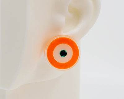 Asymmetrical Concentric Circle #A024 Earrings