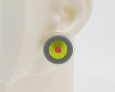 Asymmetrical Concentric Circle #A024 Earrings