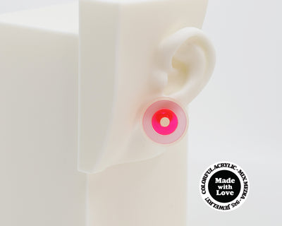 Asymmetrical Concentric Circle #A025 Earrings