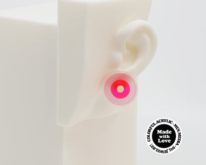 Asymmetrical Concentric Circle #A025 Earrings