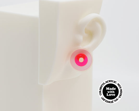 Asymmetrical Concentric Circle #A025 Earrings