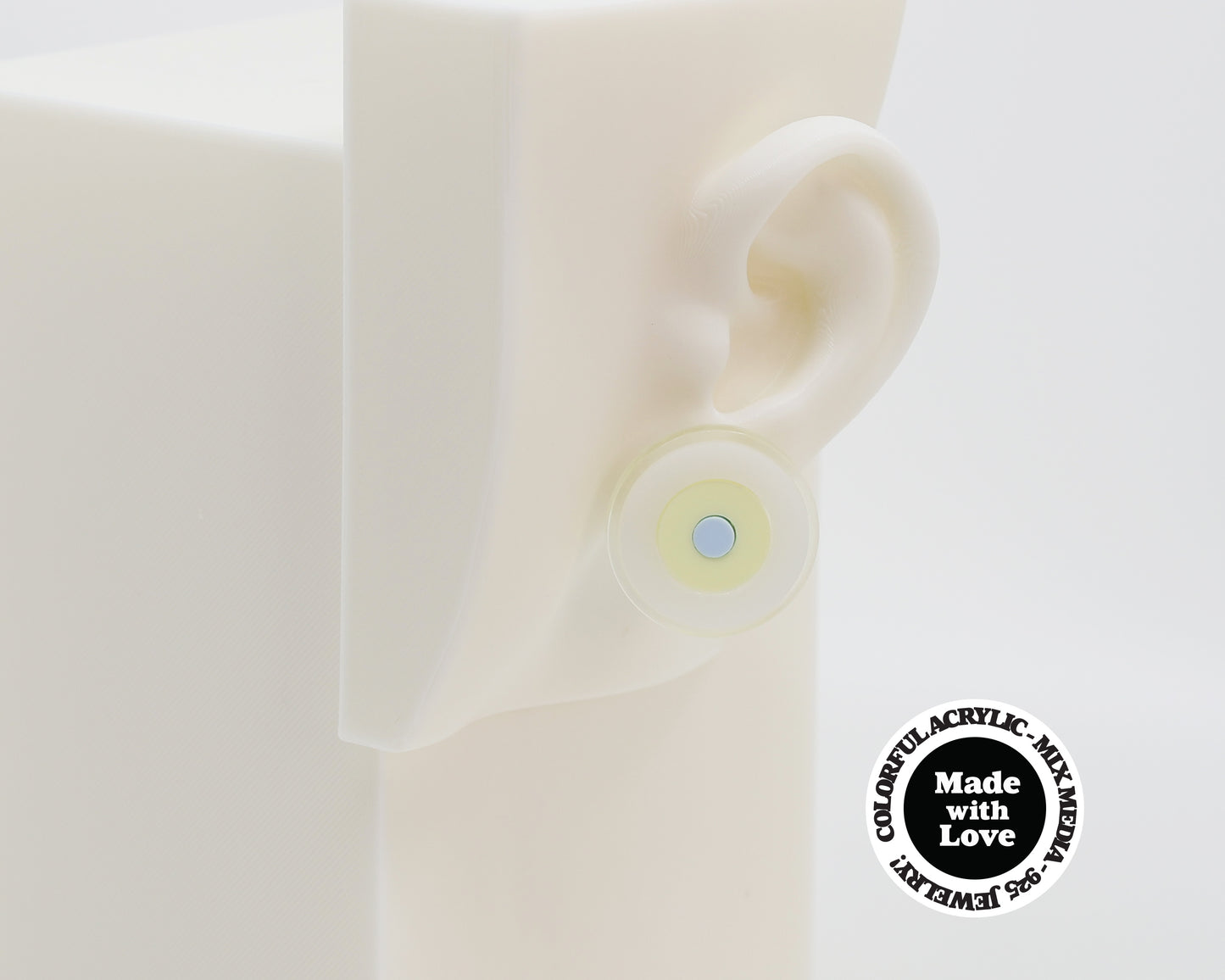 Asymmetrical Concentric Circle #A025 Earrings