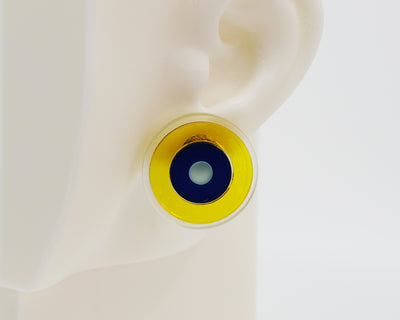 Asymmetrical Concentric Circle #A026 Earrings