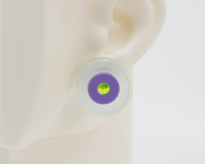 Asymmetrical Concentric Circle #A027 Earrings